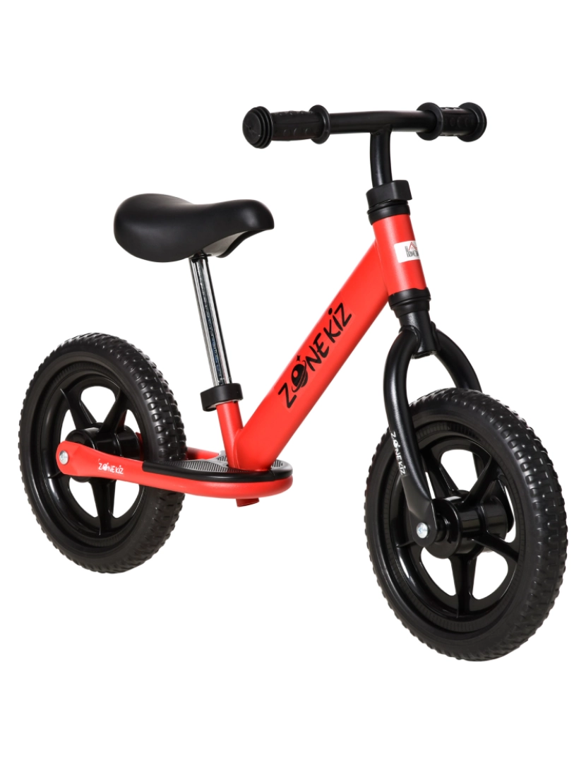 Homcom - Bicicleta sem Pedais para Crianças 89x37x55cm cor vermelho 370-203RD