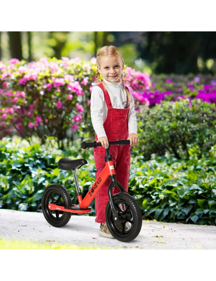 imagem de Bicicleta sem Pedais para Crianças 89x37x55cm cor vermelho 370-203RD2