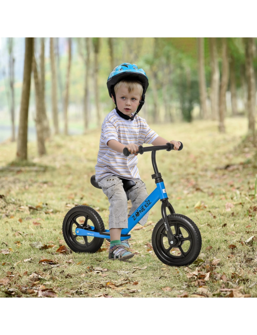 imagem de Bicicleta sem Pedais para Crianças 89x37x55cm cor azul 370-203BU2