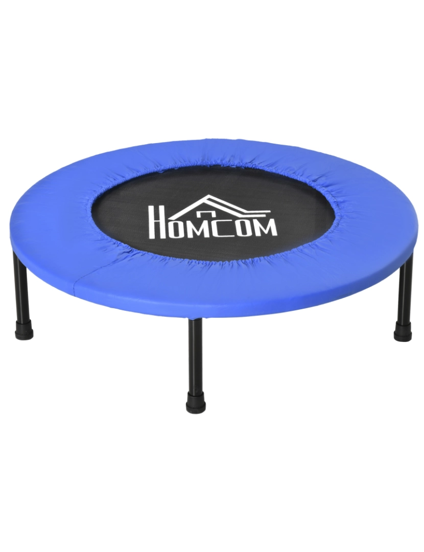 Homcom - Trampolim Fitness 81x81x22.5cm cor azul A00-007V01