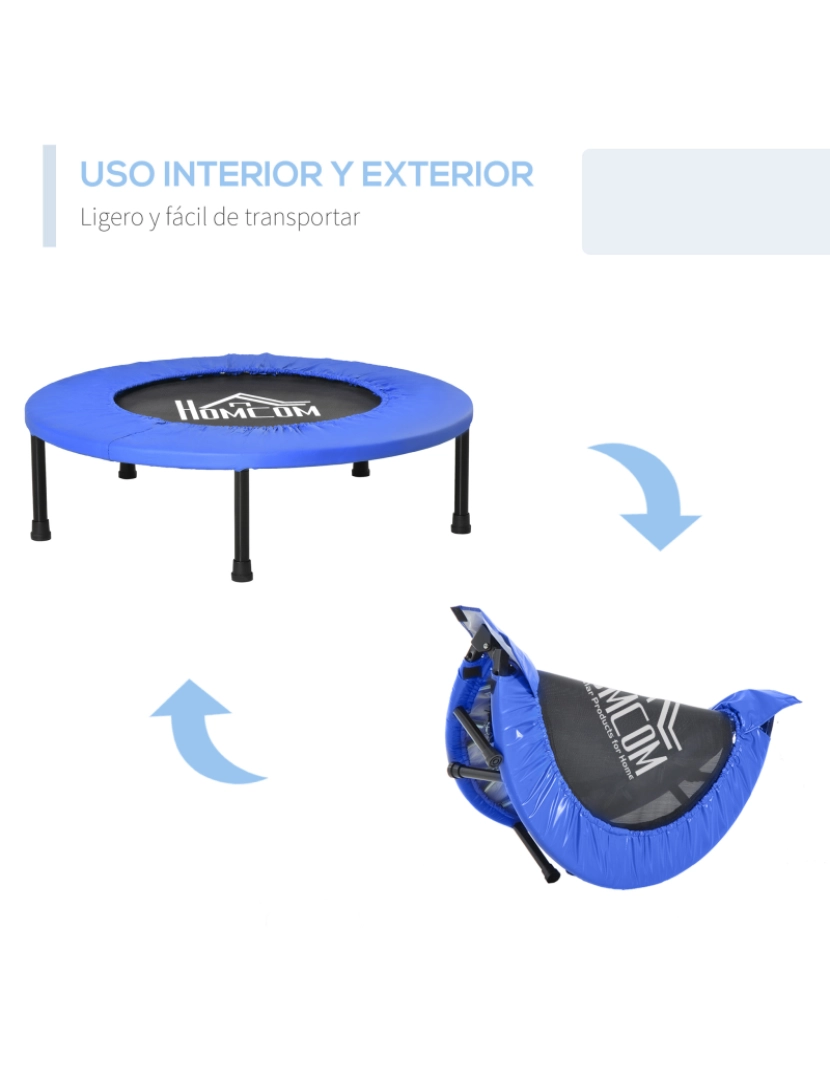 imagem de Trampolim Fitness 81x81x22.5cm cor azul A00-007V015