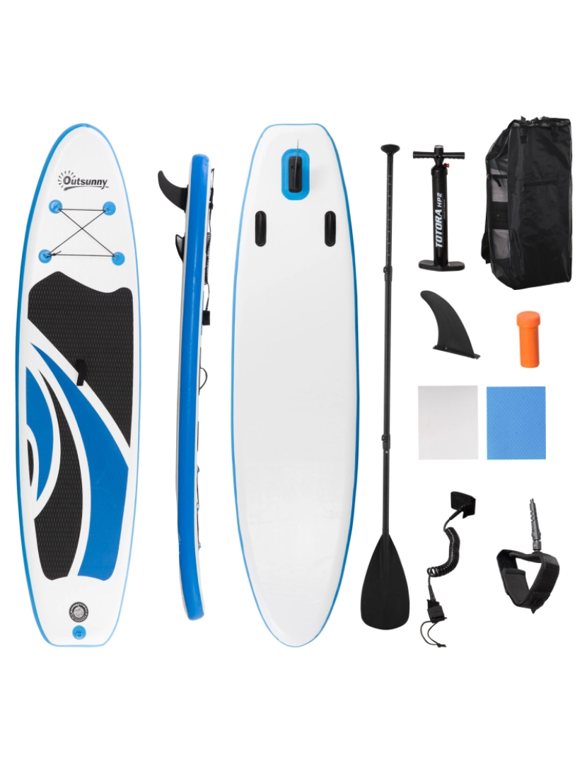 imagem de Prancha de Paddle Surf Inflável 300x76x15cm cor azul A33-0201