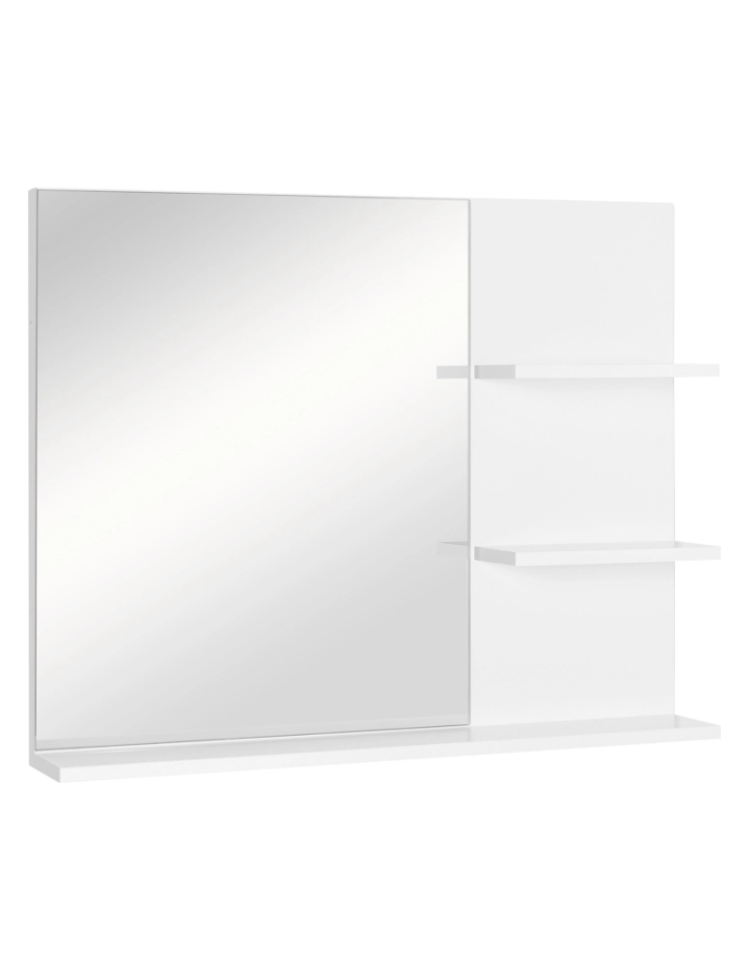 Kleankin - Espelho 60x10x48cm cor branco 834-207