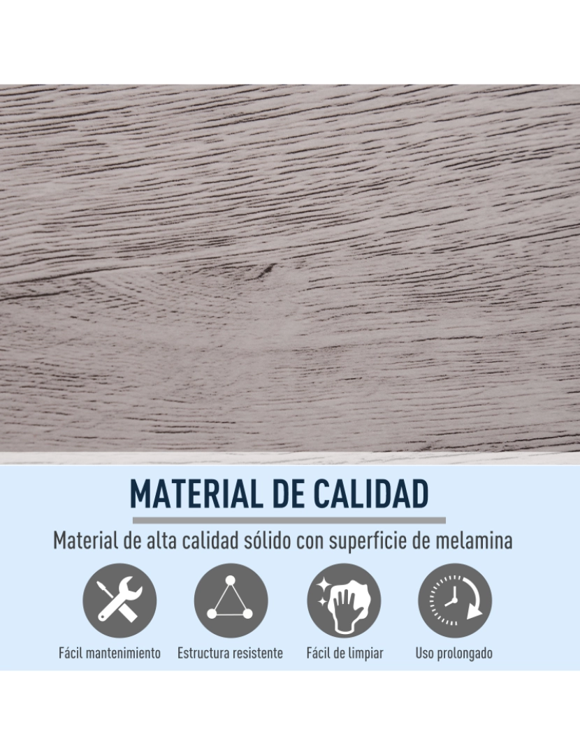 imagem de Armário para Lavatório Pousar 60x30x70cm cor madeira acinzentada 834-2156