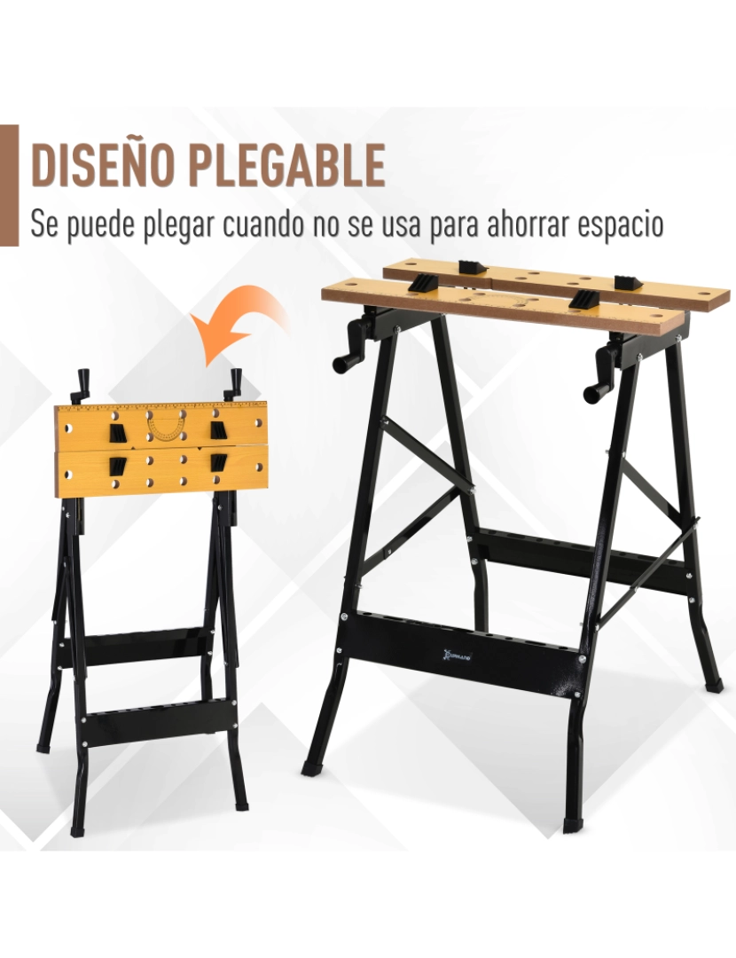 imagem de Bancada de trabalho cor cor de madeira, preto B71-0334