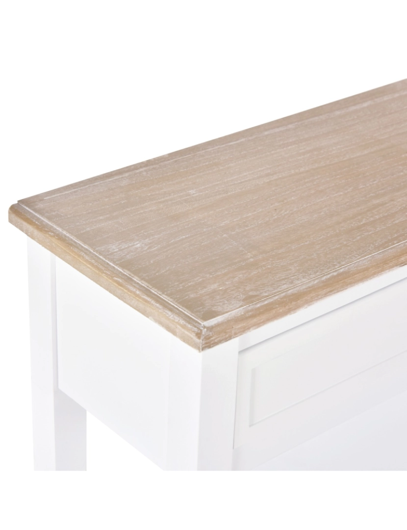 imagem de Tabela de console 75,6x27,5x80,5cm cor branco 837-0469