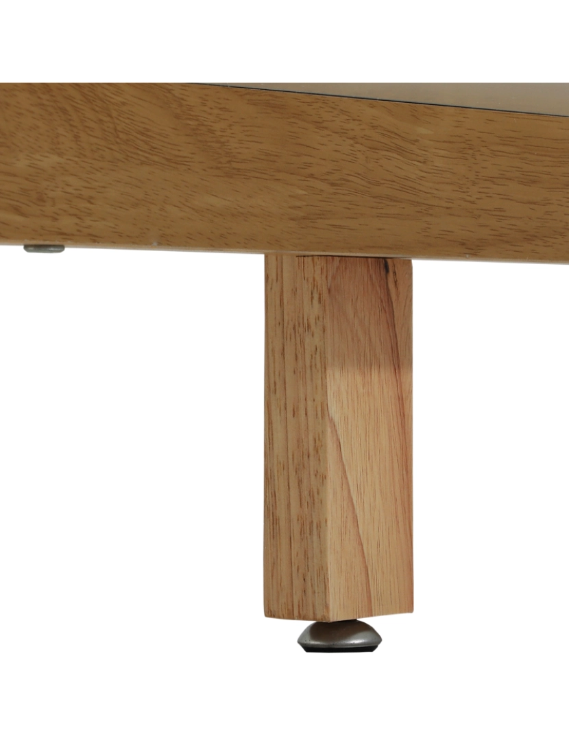 imagem de Mesa para TV 150x39x50cm cor branco e madeira 833-6918