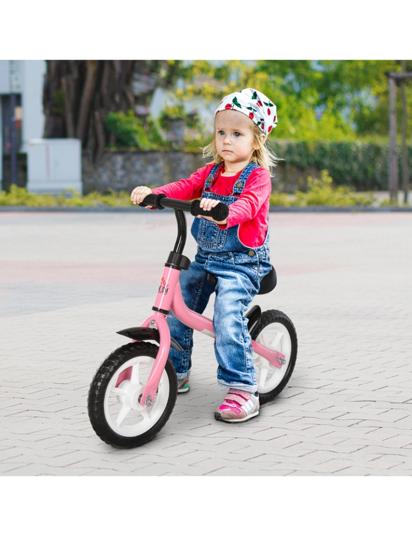 imagem de Bicicleta de equilíbrio infantil 71x32x56cm cor rosa 370-099PK2