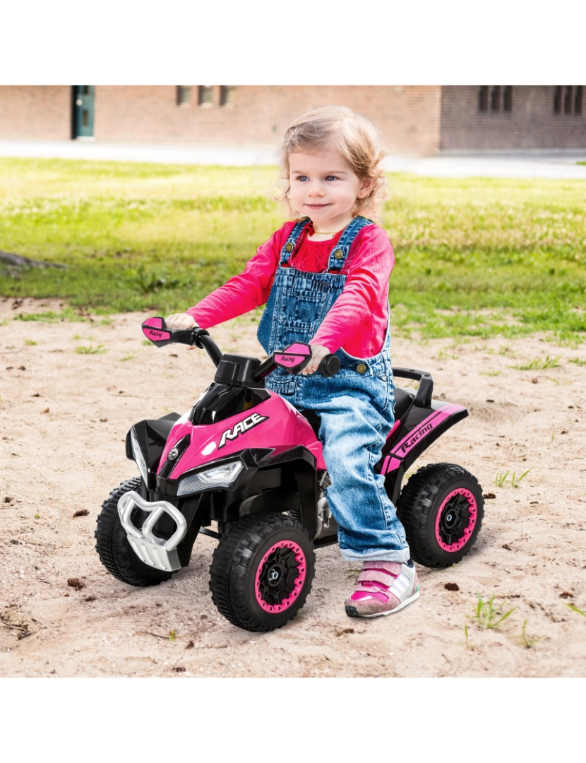 imagem de Quadriciclo para Crianças 67.5x38x44cm cor rosa 370-096PK2