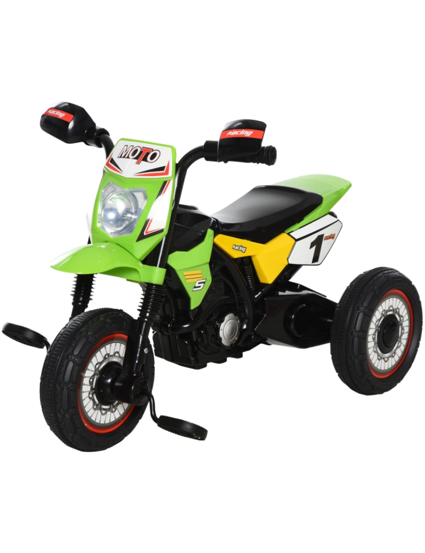 Homcom - Triciclo infantil 71x40x51cm cor verde 370-095GN