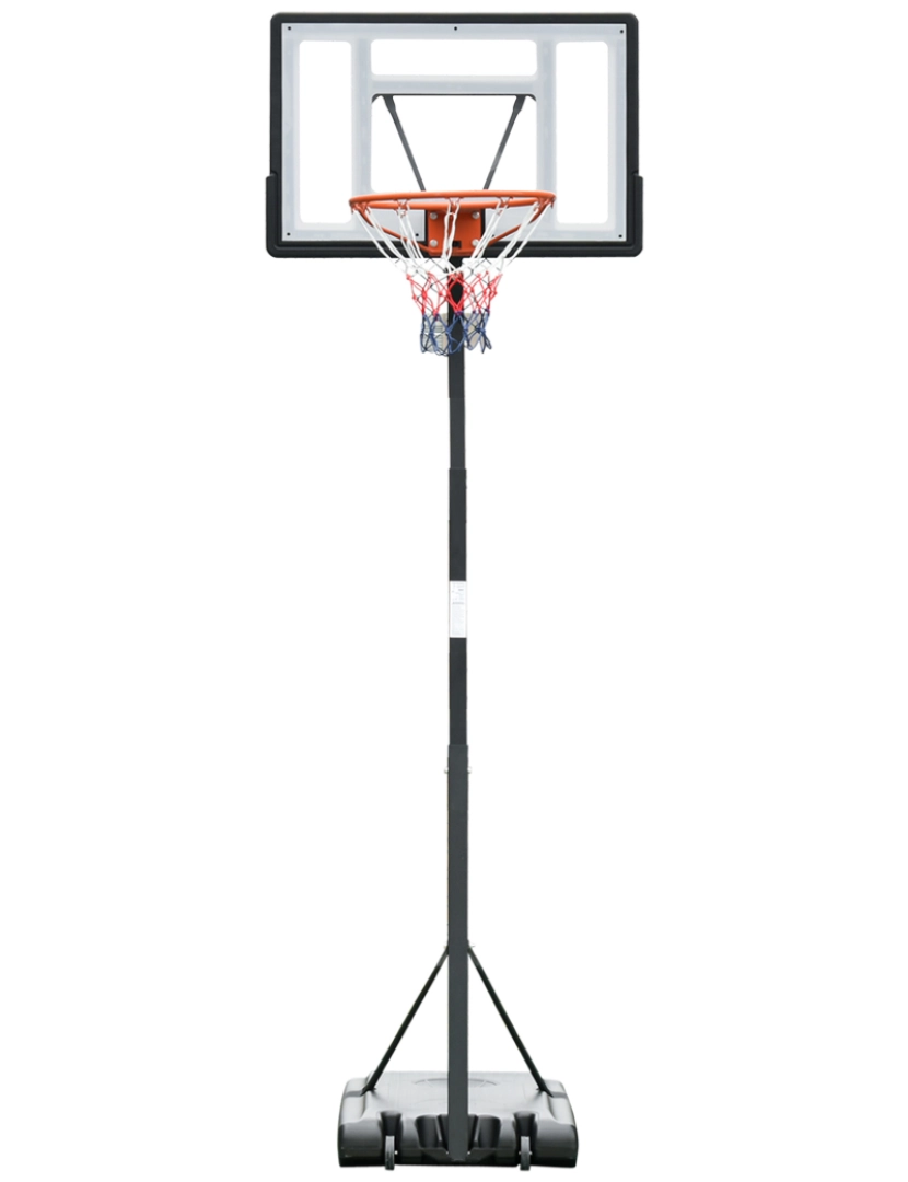 imagem de Tabela de Basquetebol 86x165x350cm cor preto A61-0131