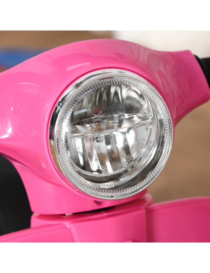 imagem de Motocicleta elétrica infantil 66,5x38x52cm cor rosa 370-138PK8