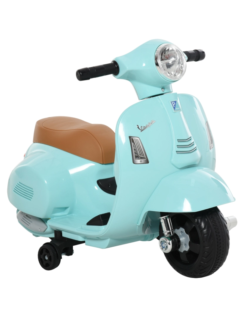 Homcom - Motocicleta elétrica infantil 66,5x38x52cm cor verde 370-138GN