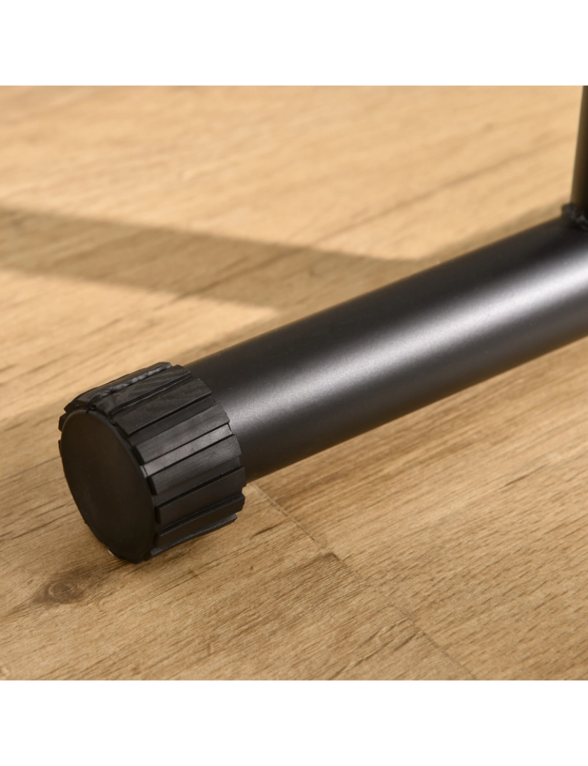 imagem de HOMCOM Suporte de treino de barras paralelas com alça extra larga para flexões inclinadas para construção muscular. Calistênicos. 63x41x73 cm Preto7