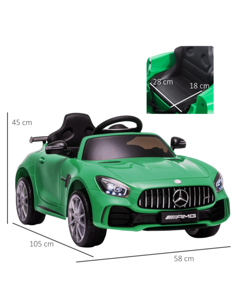 imagem de Carro elétrico para crianças cor green 370-144V90GN3