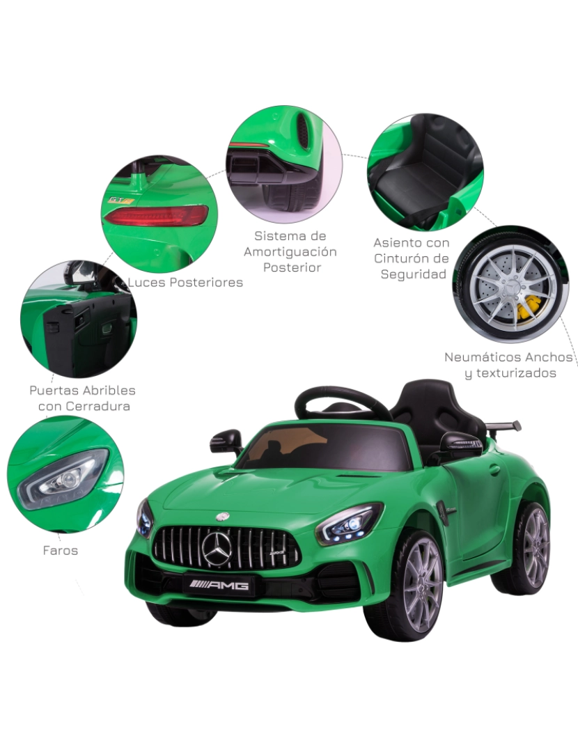 imagem de Carro elétrico para crianças cor green 370-144V90GN7
