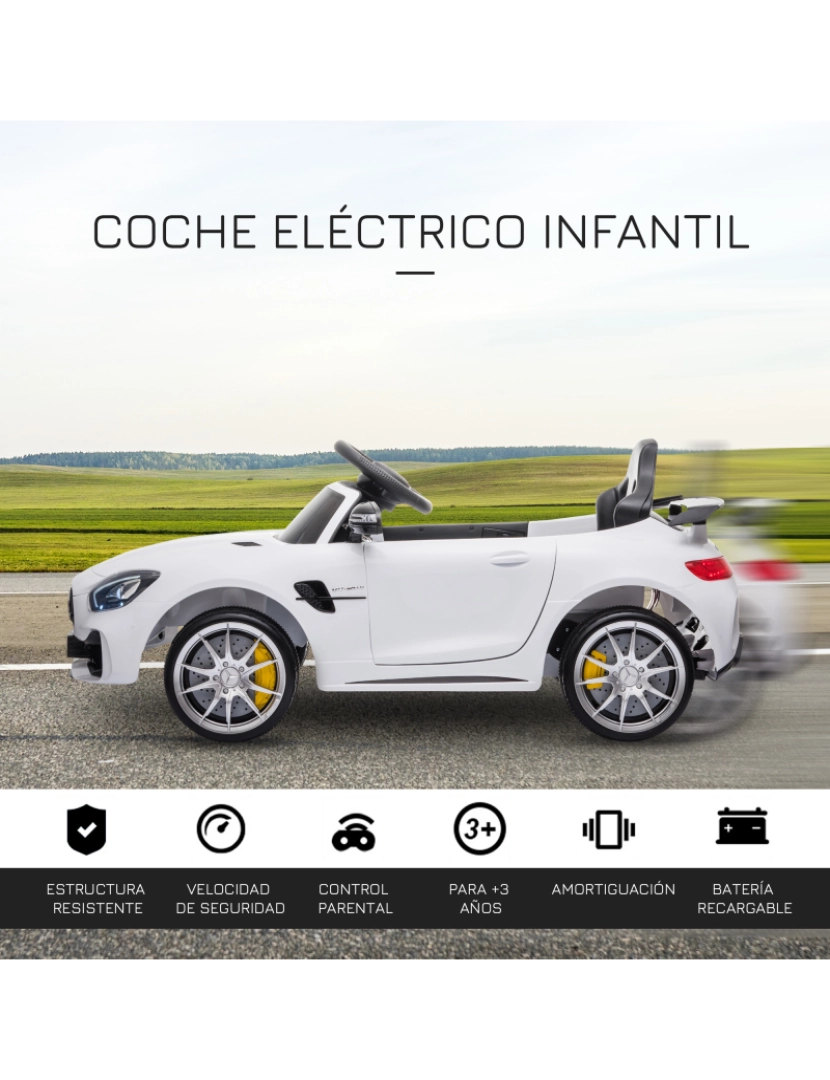 imagem de Carro Elétrico Infantil cor white 370-144V90WT4