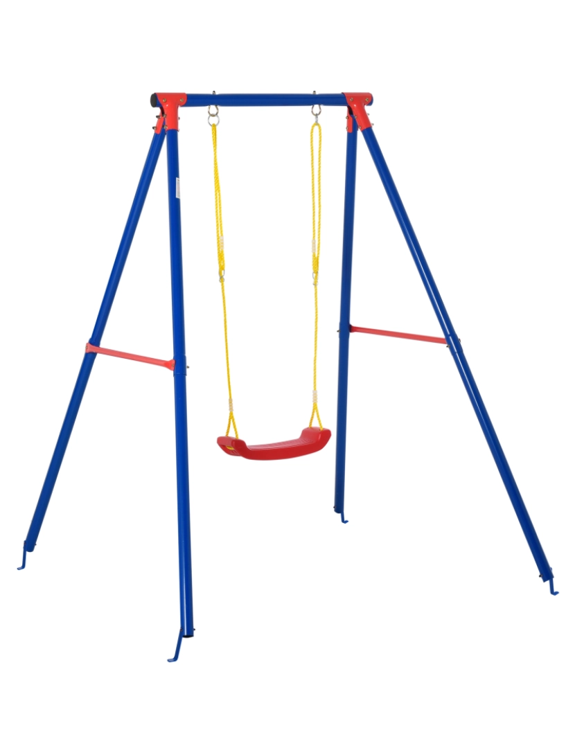 Outsunny - Baloiço Infantil cor blue, yellow and red 344-020NU