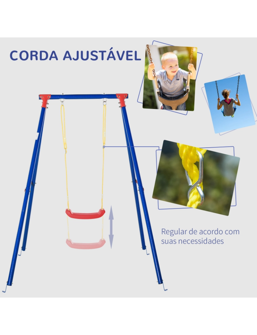 imagem grande de Baloiço Infantil cor blue, yellow and red 344-020NU5