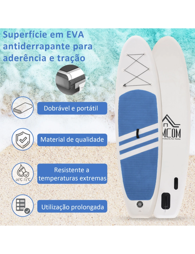 imagem de Prancha de paddle surf inflável cor blue and white A33-013BU4