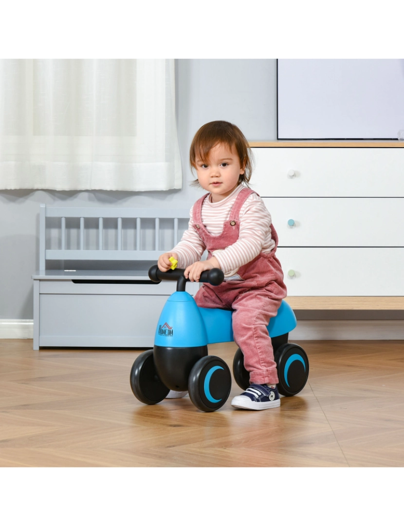 imagem de Quadriciclo Infantil 54x26x38cm cor azul e preto 370-153BU2