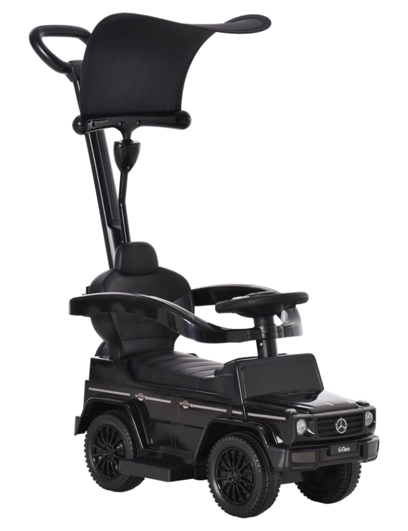 Homcom - Carro Andador para Crianças 85.5x40.5x95cm cor preto 370-162BK