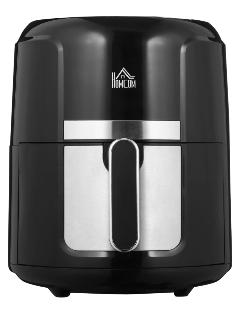 imagem de HOMCOM Fritadeira sem Óleo 4L Fritadeira de Ar Quente 1300W com 12 Programas Tela LED Tátil Temperatura Ajustável Temporizador e Cesta Antiaderente 34,2x25,6x31,8cm Preto10