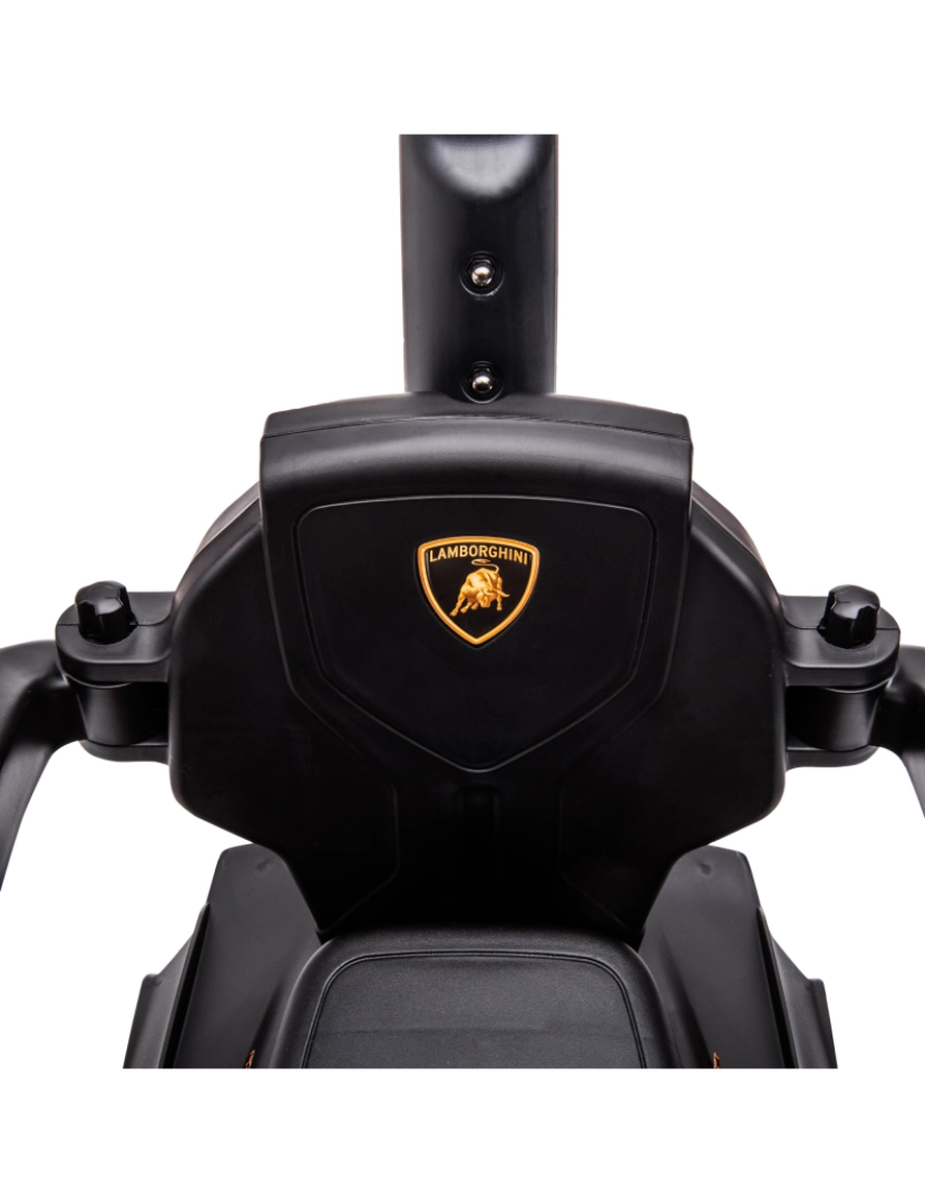 imagem de AIYAPLAY 2 em 1 Carro Andador para Crianças 12-36 Meses Lamborghini Essenza SCV2 Carro Andador com Buzina Guiador e Grade de Segurança Removível 86,5x40x89,5cm Verde e Preto9