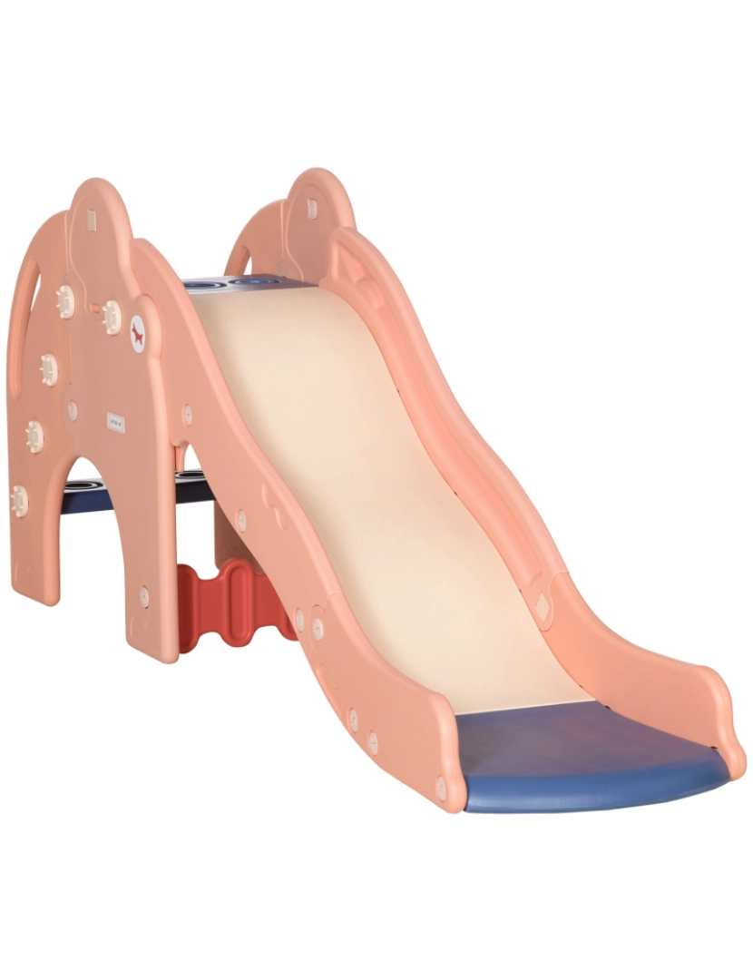 Aiyaplay - AIYAPLAY Escorrega para Crianças 18-48 Meses Escorrega Infantil com Escadas e Rampa Brinquedo para Interior e Exterior Carga 50kg 182x43,5x77,5cm Rosa