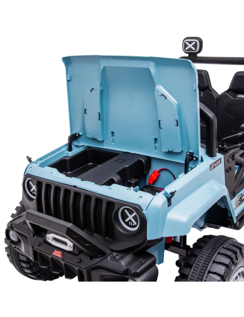 imagem de Carro Elétrico Infantil 112x67x53cm cor azul 370-240V90BU9