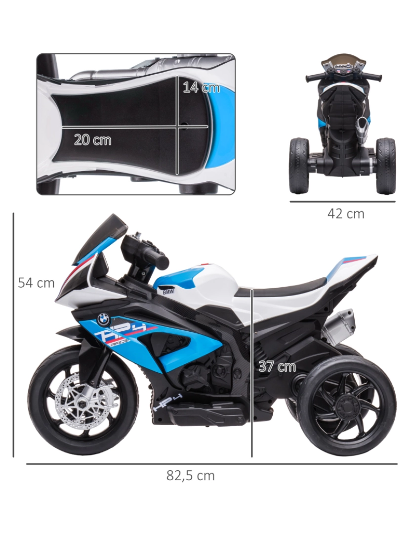 imagem de Mota Elétrica Infantil 82.5x42x54cm cor azul 370-211V90BU3