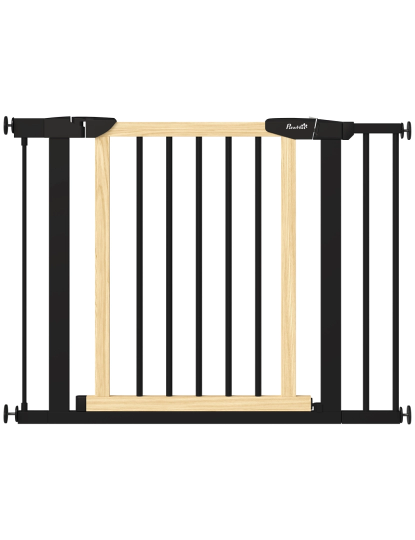 Pawhut - Barreira de Segurança para Cães 103x2x74cm cor preto e marrom D06-159V01BK