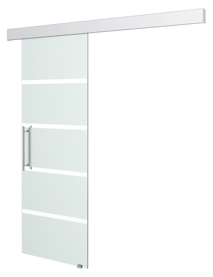 Homcom - Porta de Correr 77,5x205cm cor traslúcido E7-0018