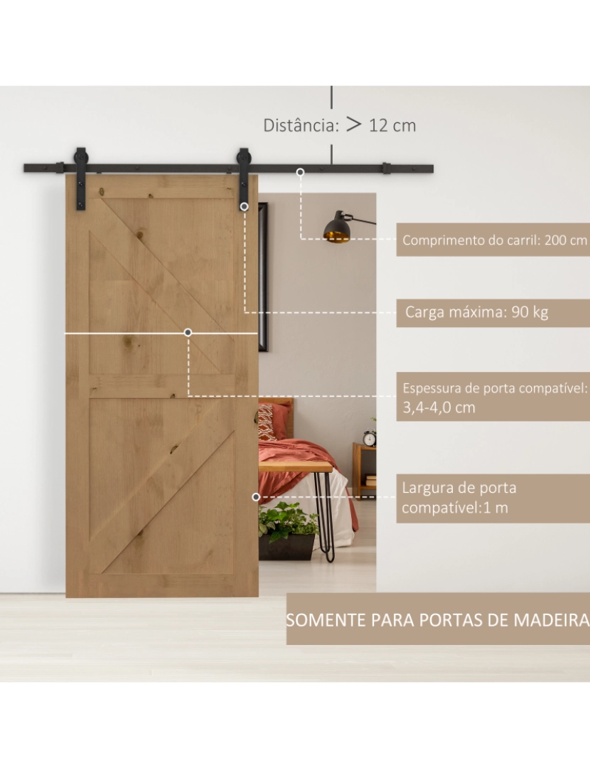imagem de Kit de acessórios para porta cor negro B81-0204