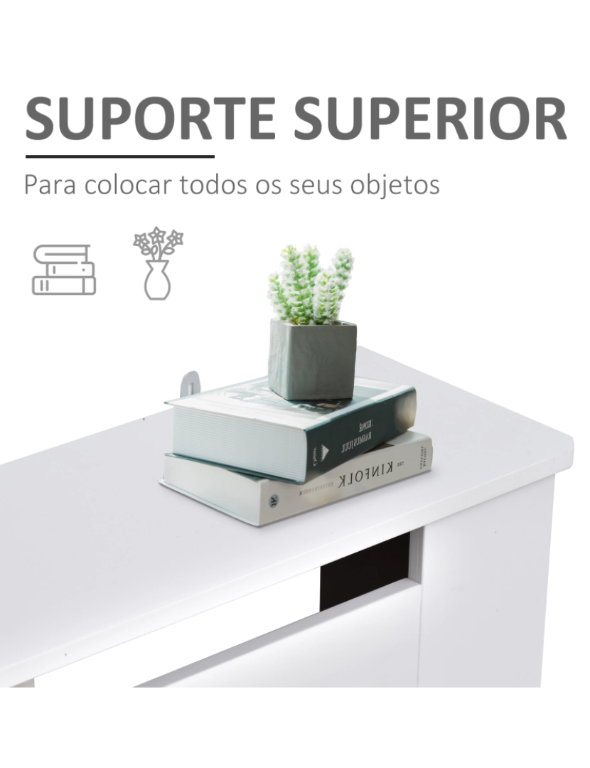 imagem de Cobertura Radiador 78x19x82cm cor branco 820-0615