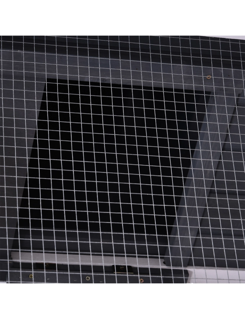 imagem de Galinheiro de Exterior 175.4x95.5x100cm cor cinzento D51-1358