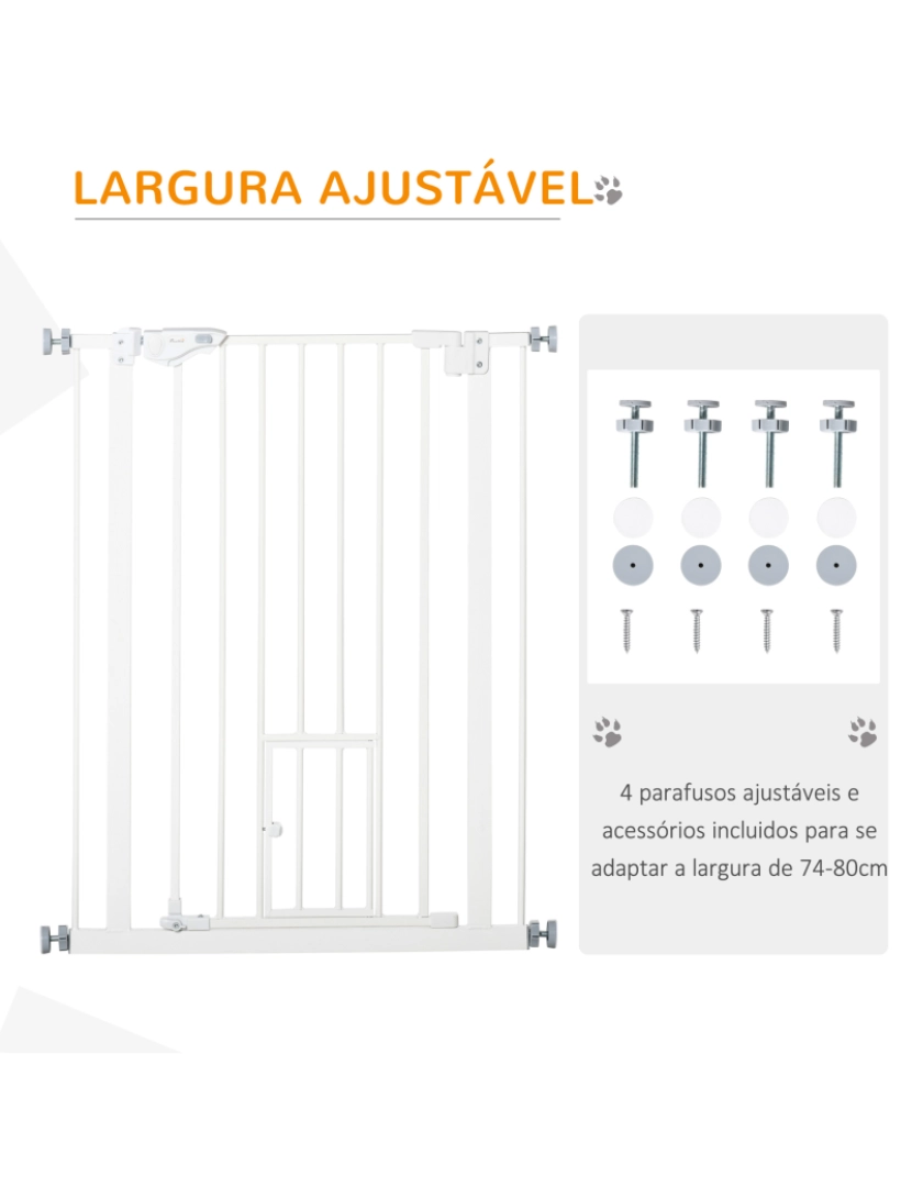 imagem de Barreira de Segurança para Cães 68x91,4cm cor branco D06-1234