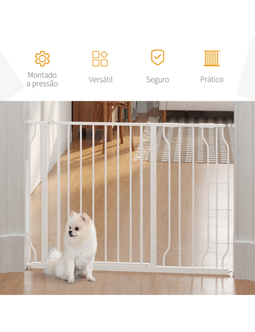 imagem de Barreira de Segurança para Animais de Estimação 73x76cm cor branco D06-109V016
