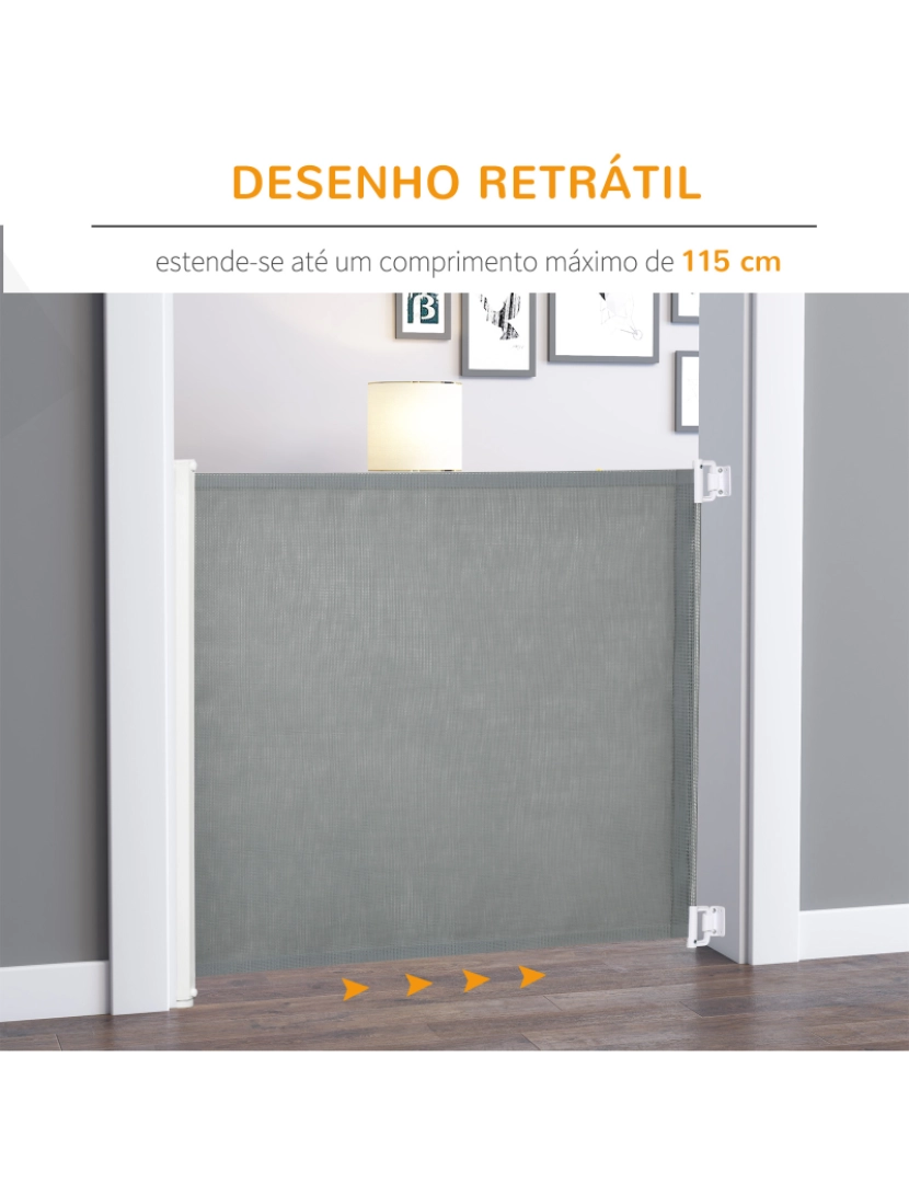imagem de Barreira de Segurança 115x5.5x82.5cm cor cinzento D06-071V015