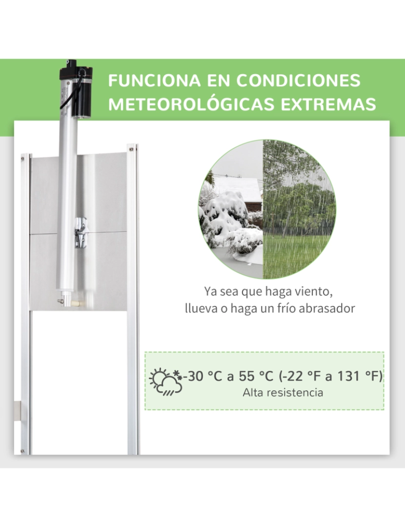 imagem de Kit de Abridor Automático de Porta de Galinheiro 30x30x0.15cm cor prata D51-2697