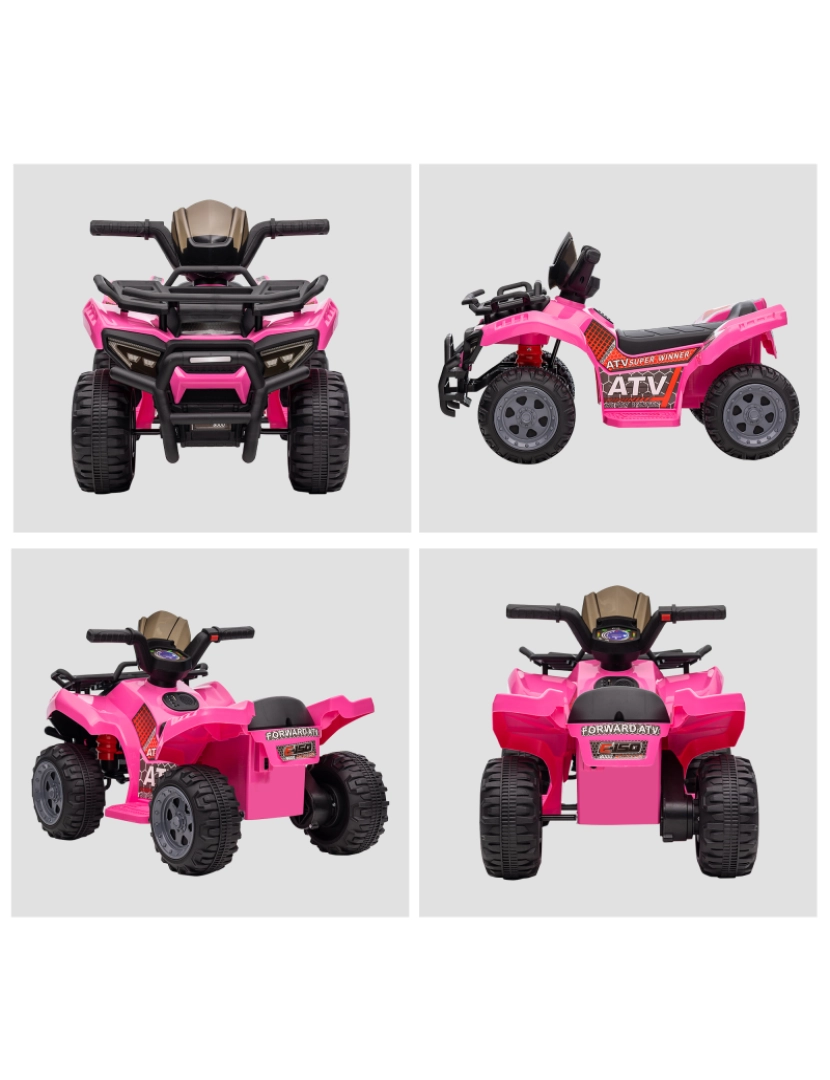 imagem de Quadriciclo Infantil 70x42x45cm cor rosa 370-189V90PK8