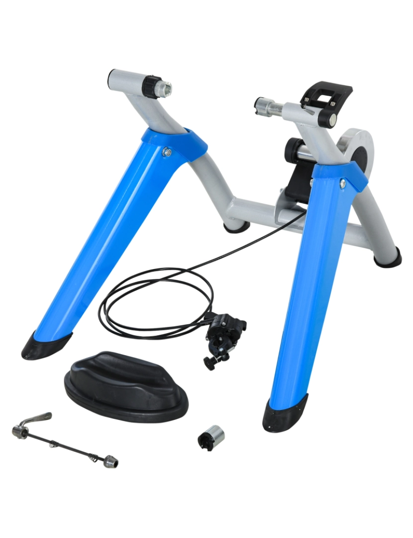 imagem de Rolo de Bicicleta com Resistência Ajustável 77cmx56cmx47,5cm cor azul AA0-0661