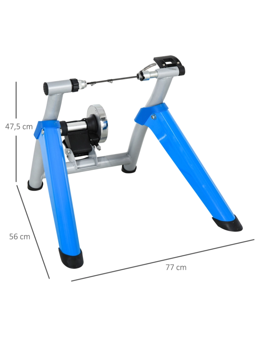 imagem de Rolo de Bicicleta com Resistência Ajustável 77cmx56cmx47,5cm cor azul AA0-0663