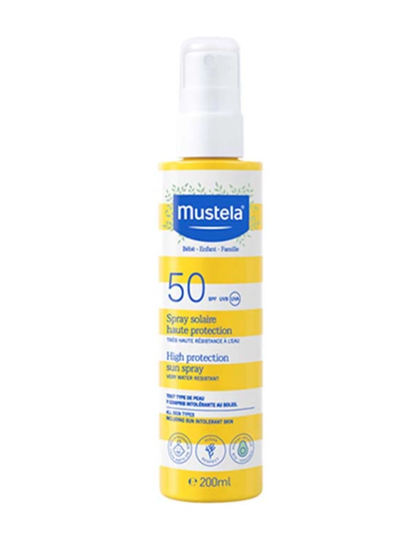 Mustela - Bebé-Niño Sol Spray Solar Alta Protección Spf50 200 Ml