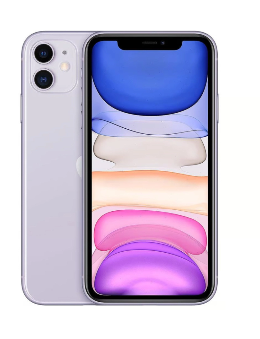 Apple - Apple iPhone 11 128GB Purple Grau B