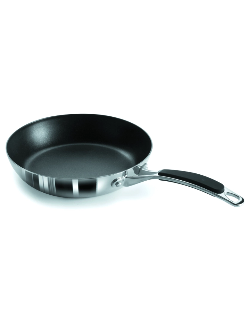 Lacor - FRIGIDEIRA ANTI-ADERENTE TRIMETAL - 28 CM - INOX 18/10