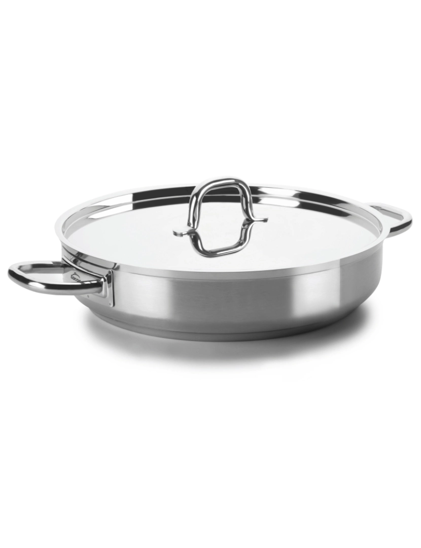 Lacor - PAELHEIRA COM TAMPA DIÂMETRO 36 CMS 7,00 LITROS CHEF LUXE