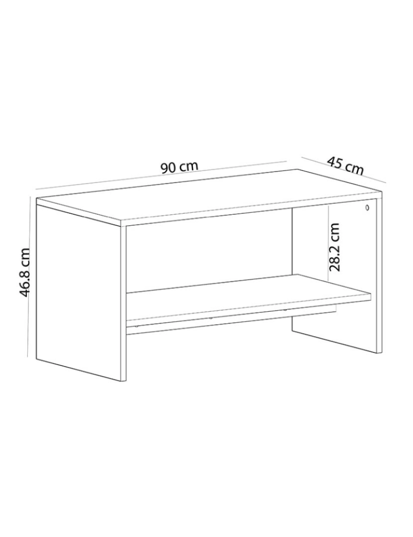 imagem de Mesa de Apoio Preto Mármore Sapphire Oak5