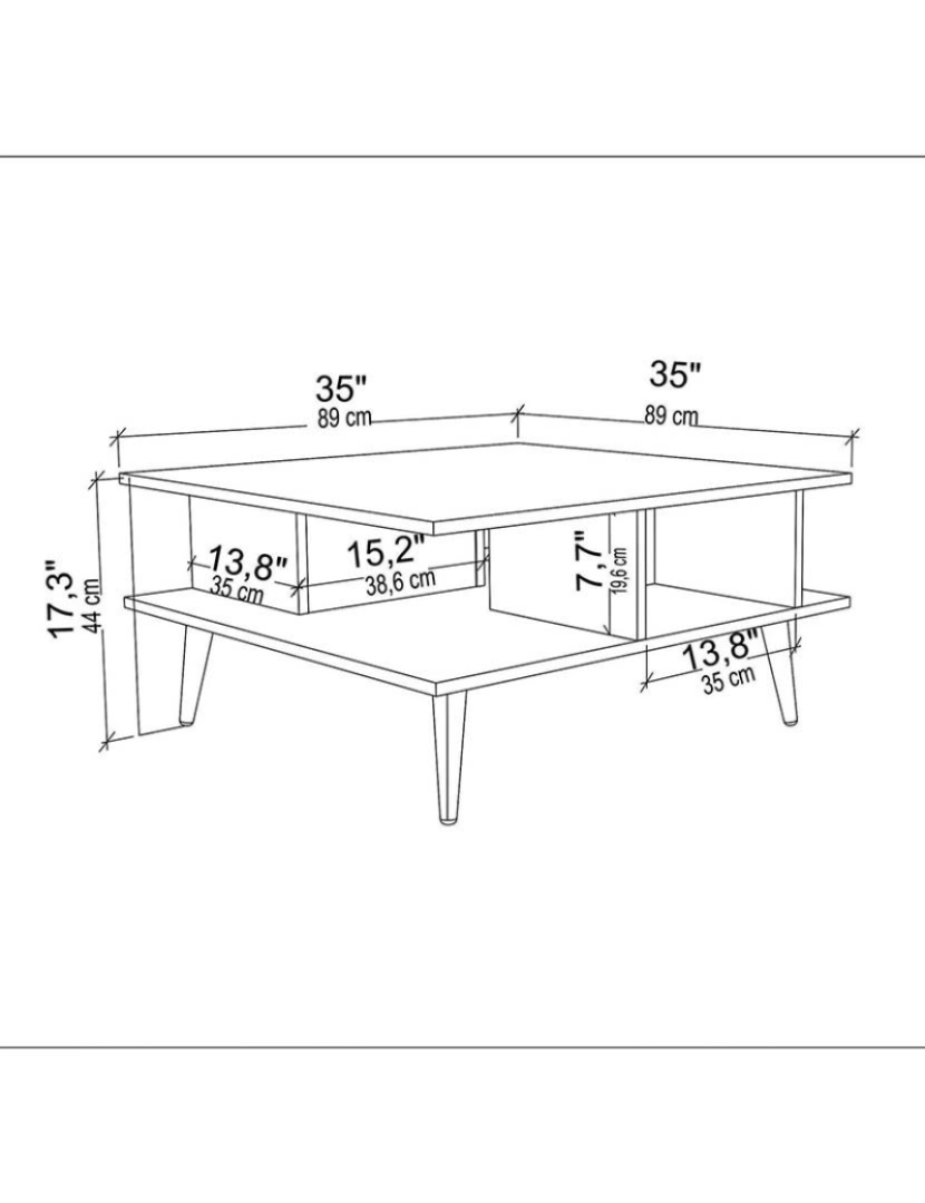 imagem de Mesa de Apoio Akya Walnut Preto7