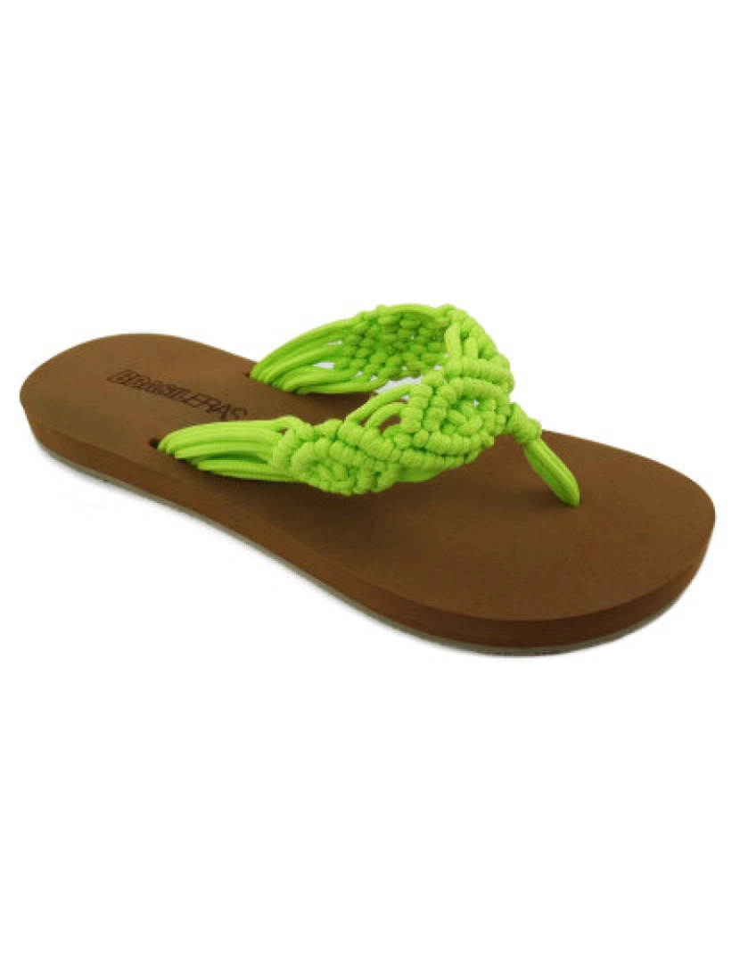 Brasileras - Sandálias Crochet Senhora Verde